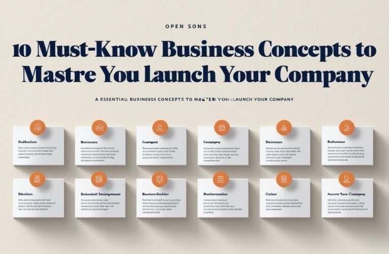 10 Must-Know Business Concepts to Master Before You Launch Your Company